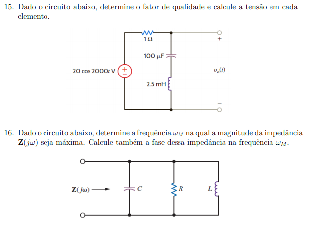 Solved 15. Dado O Circuito Abaixo, Determine O Fator De 