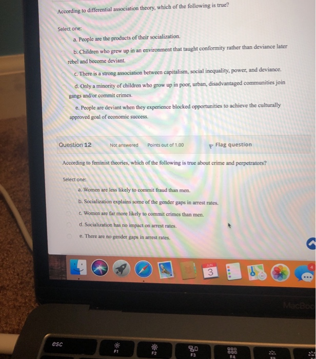 Solved According to differential association theory, which