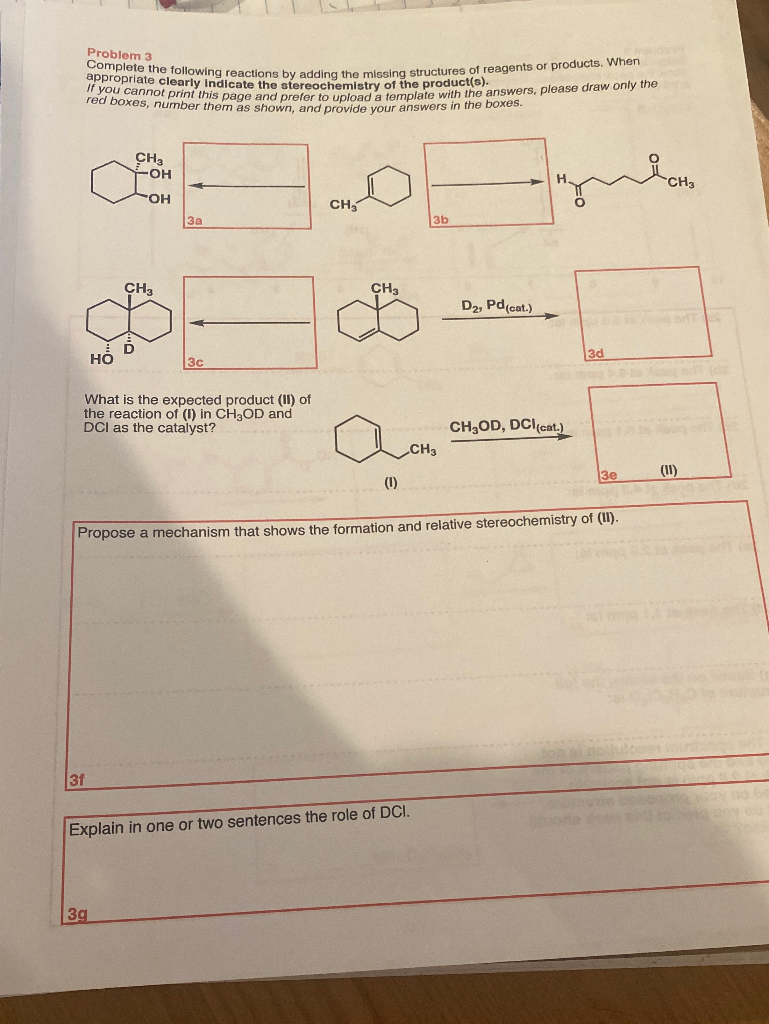 Solved Complete The Following Reactions By Adding The | Chegg.com