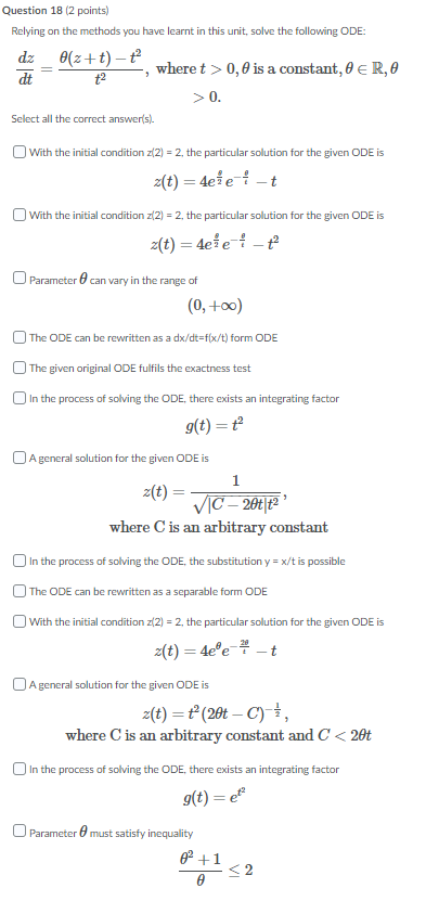 Solved Question 18 (2 points) Relying on the methods you | Chegg.com