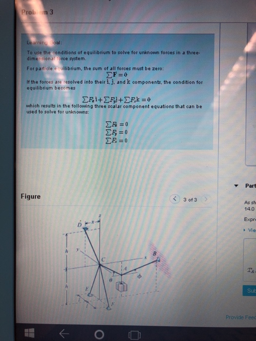 Solved Prob m 3 To use the conditions of equilibrium to | Chegg.com
