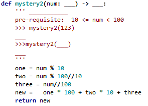 Solved There are missing parts to this python function. Fill | Chegg.com