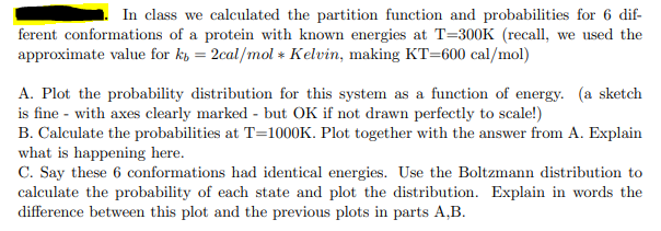 In class we calculated the partition function and | Chegg.com