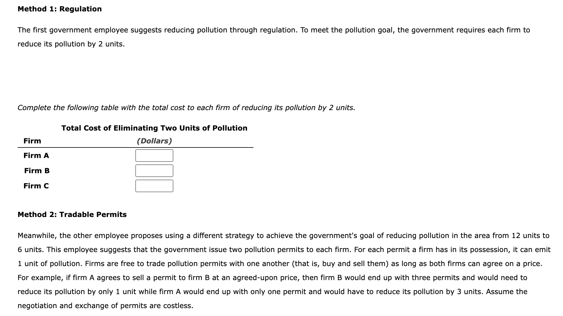 Solved 5. Correcting For Negative Externalities - Regulation | Chegg.com