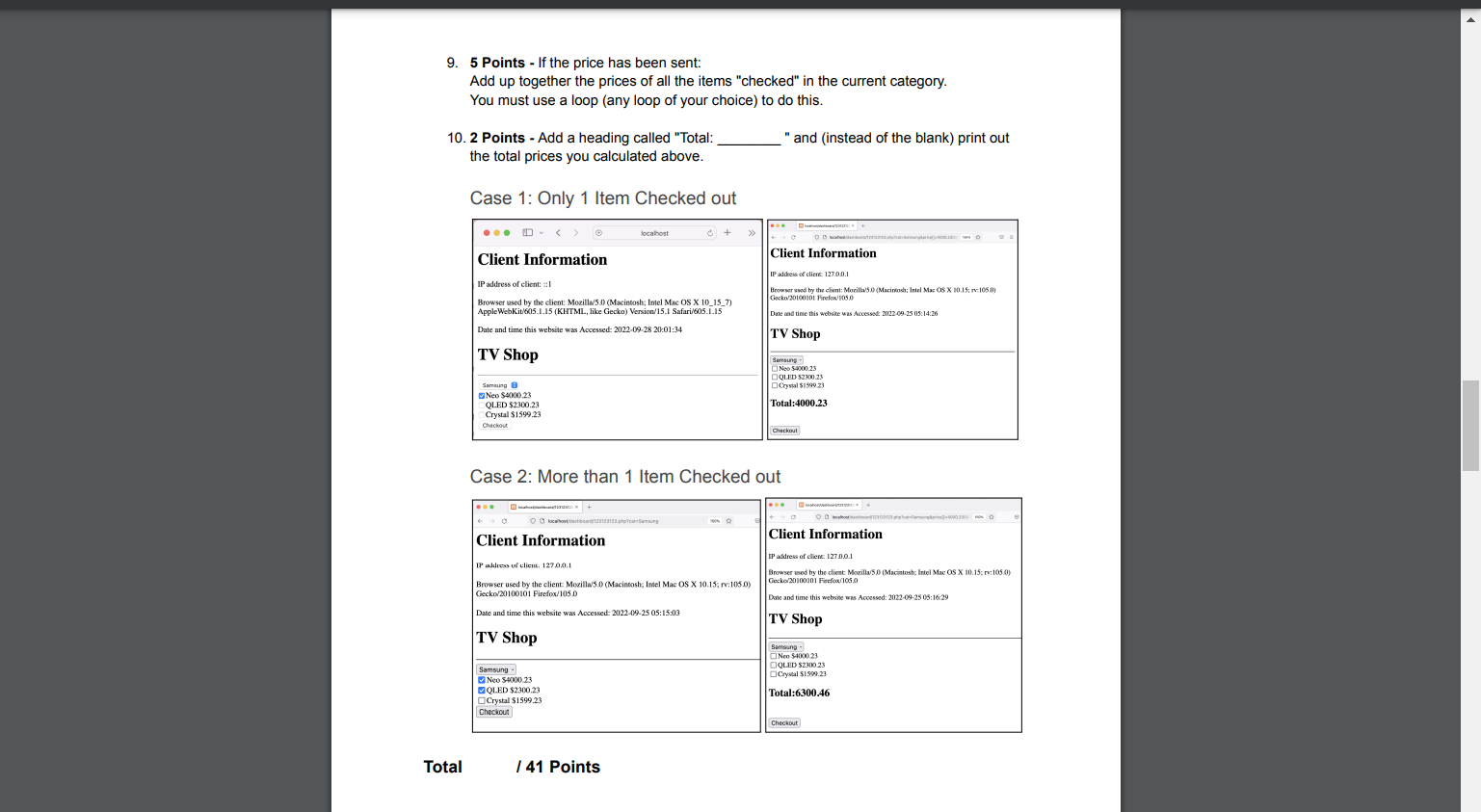 Solved USE HTML AND PHP ALL INFORMATIONS AND INSTRUTIONS ARE | Chegg.com