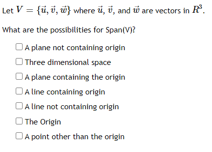 Solved Let V = {ü, , w} where ū, v, and W are vectors in R”. | Chegg.com