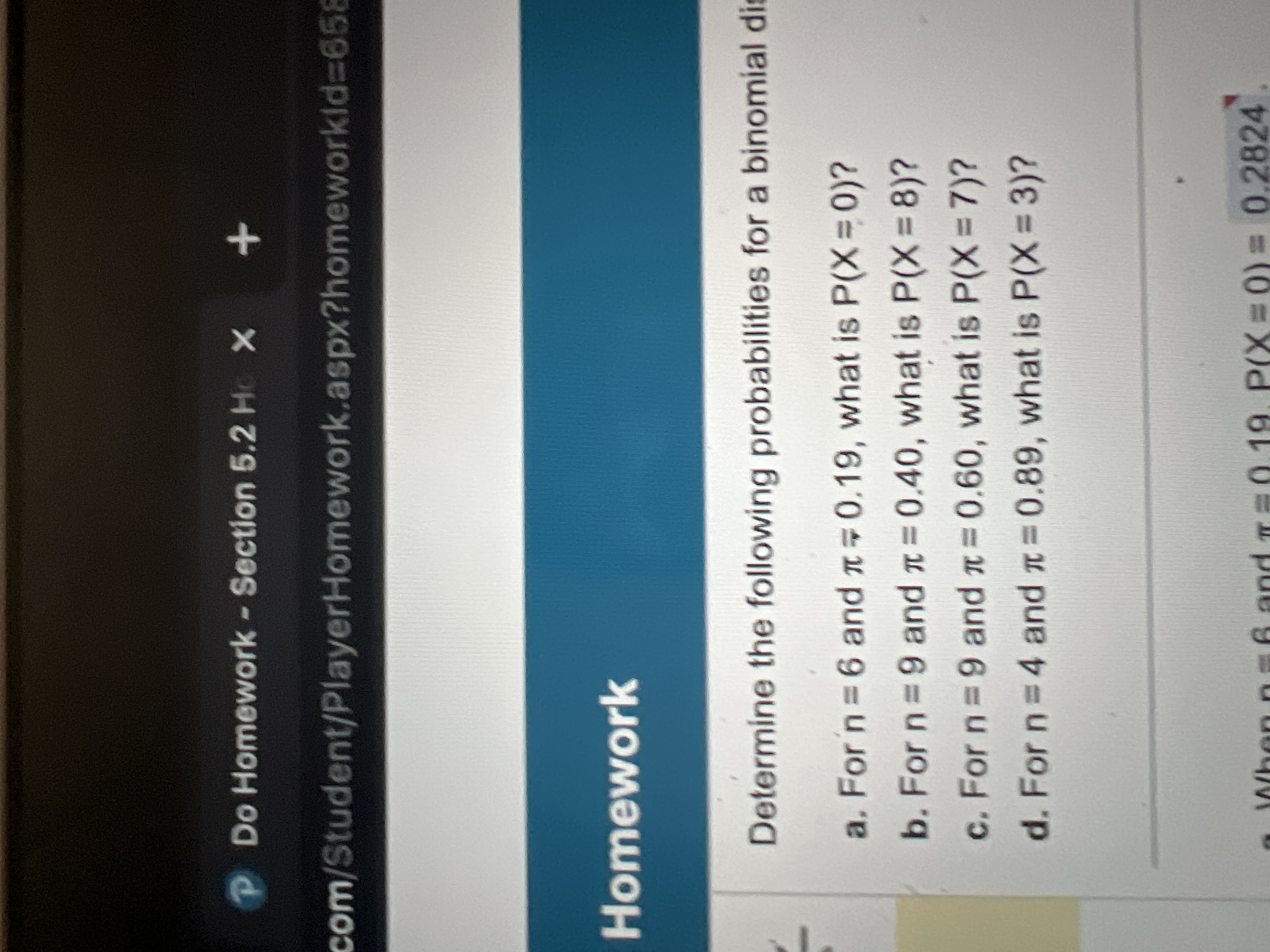 Solved Determine the following probabilities for a | Chegg.com