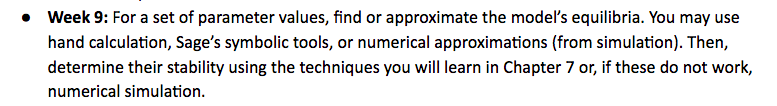 Week 9: For a set of parameter values, find or | Chegg.com