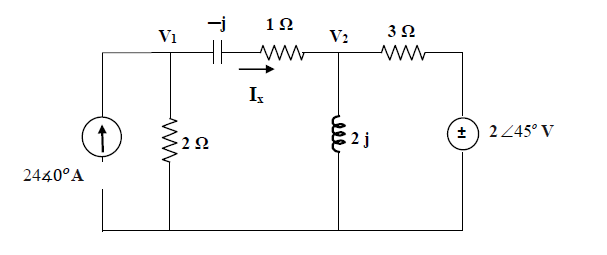 Solved For the circuit shown above: Write the nodal | Chegg.com