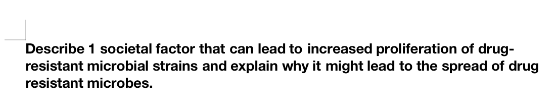 Solved Describe 1 societal factor that can lead to increased | Chegg.com