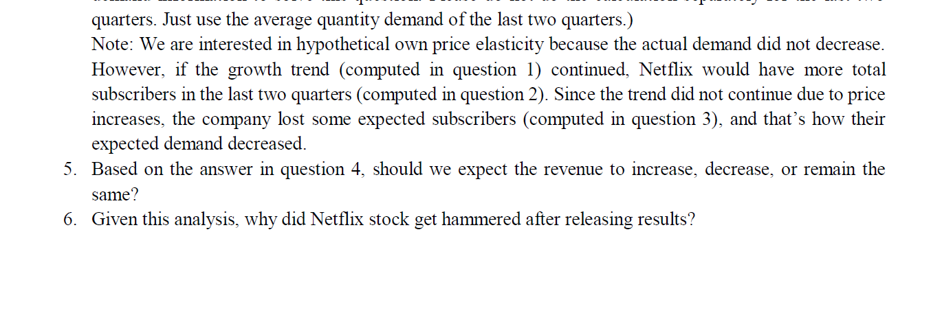 Solved Source: Netflix 10Q Q3, 2016Netflix Price Increase | Chegg.com