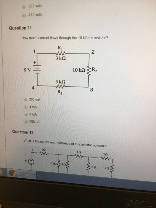 Solved How much current flows through the 10 k Ohm resistor? | Chegg.com