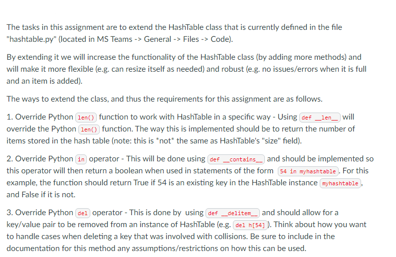 The tasks in this assignment are to extend the | Chegg.com
