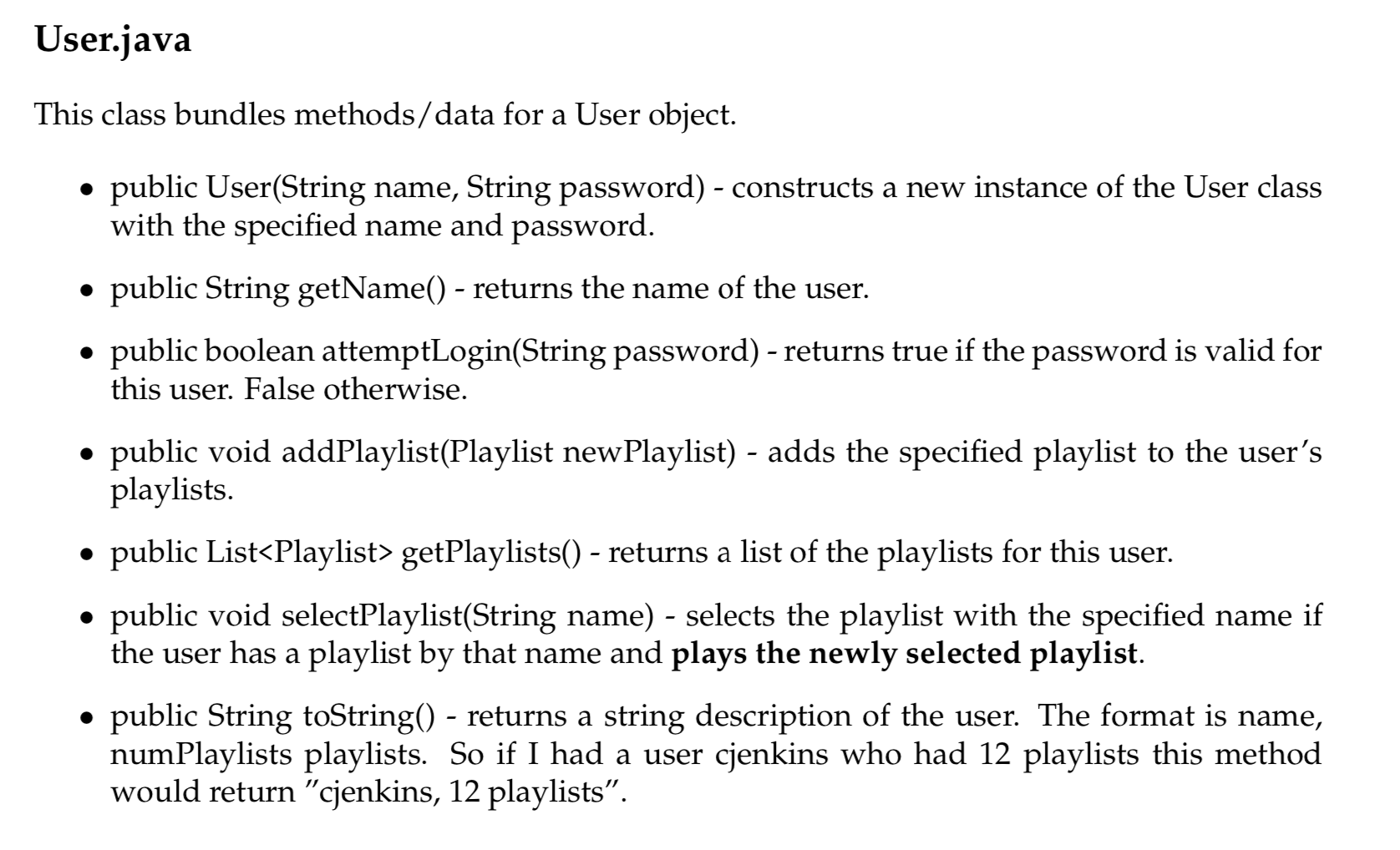 Solved Song.java This class collects methods/data for a | Chegg.com
