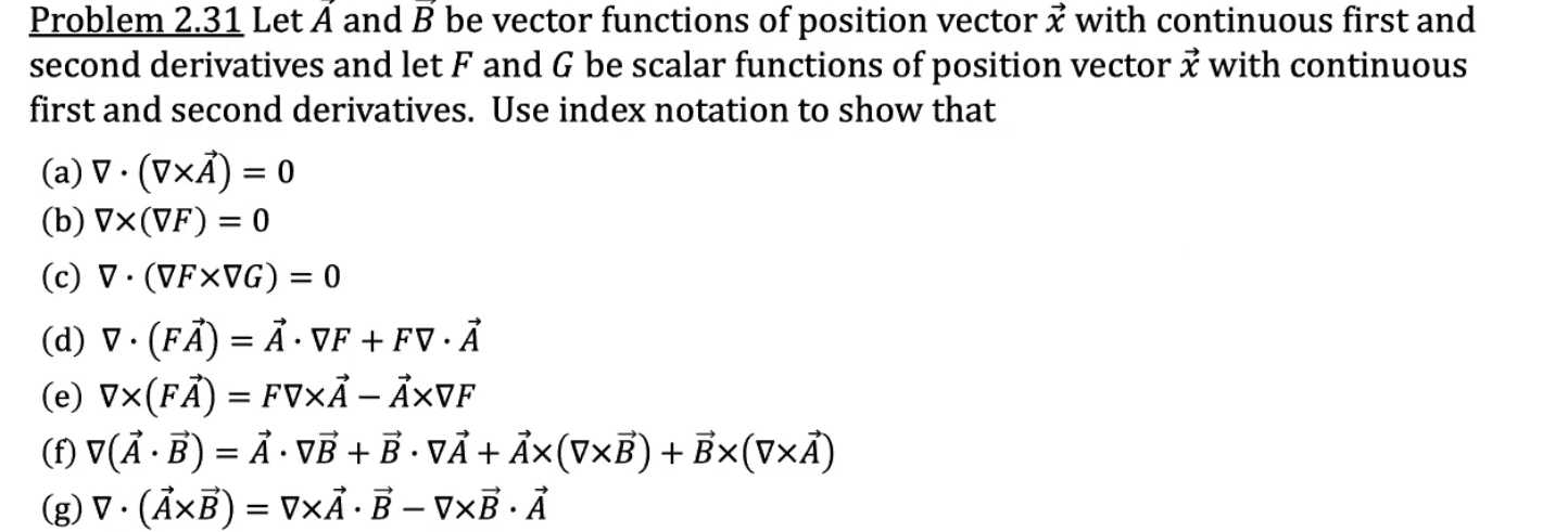Solved Problem 2.31 Let A and B be vector functions of | Chegg.com