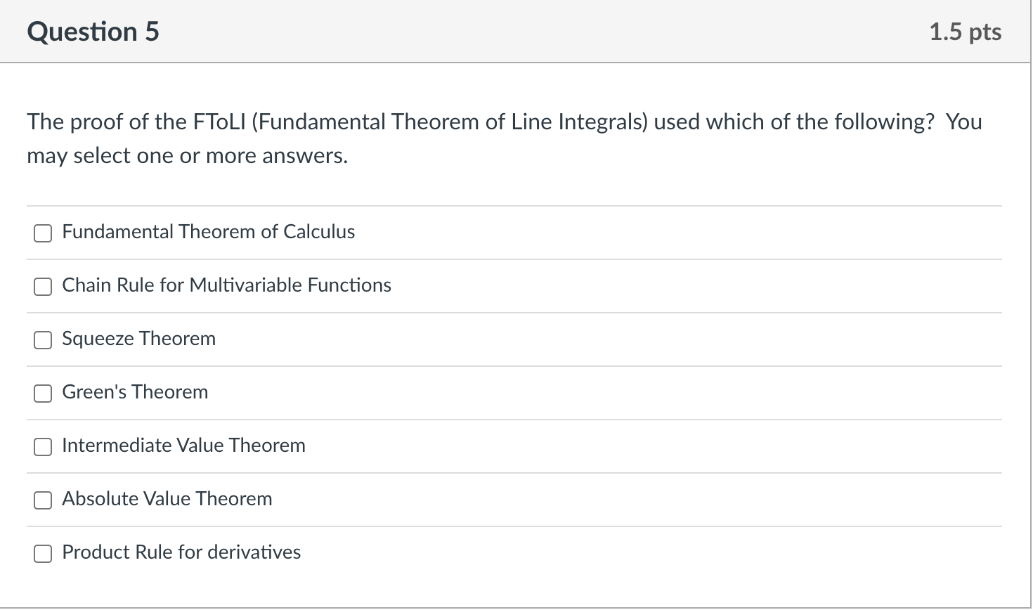Solved The proof of the FToLI (Fundamental Theorem of Line | Chegg.com