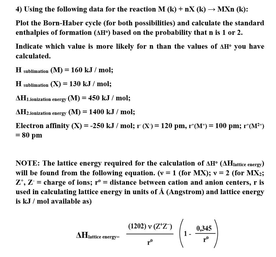 Solved 4 Using The Following Data For The Reaction M K Chegg Com