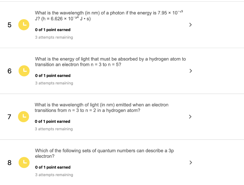 Solved What Is The Wavelength In Nm Of A Photon If The Chegg Com