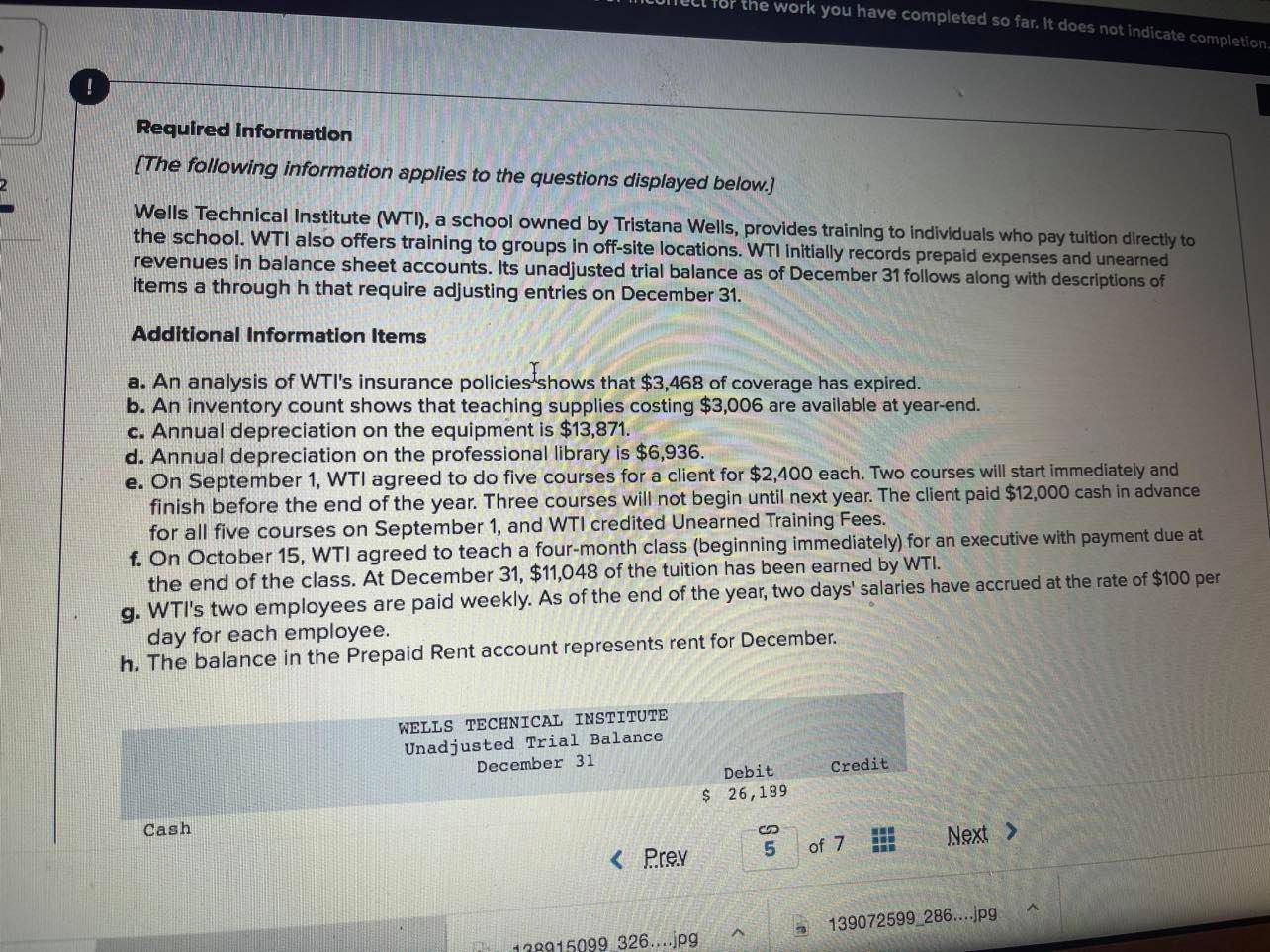 Solved the work you have completed so far. It does not | Chegg.com