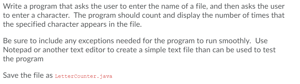 Solved Write a program that asks the user to enter the name | Chegg.com