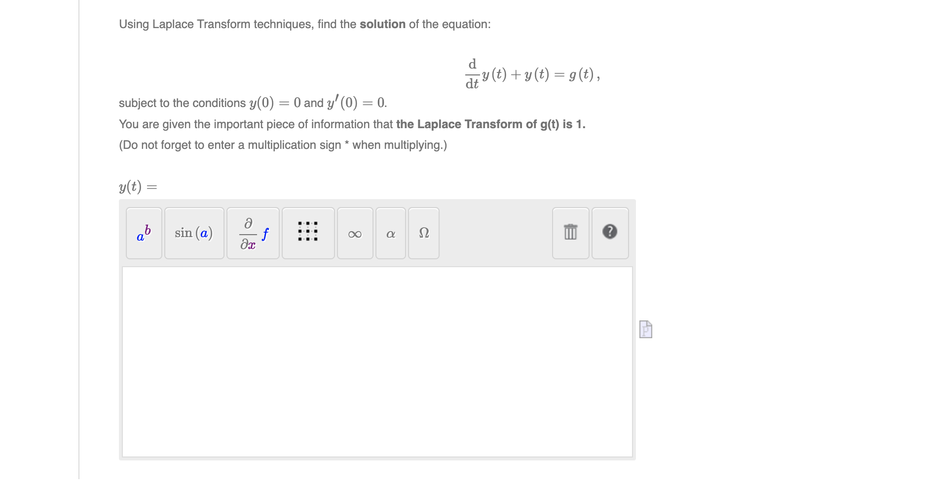 Solved Using Laplace Transform Techniques Find The Solution 4047