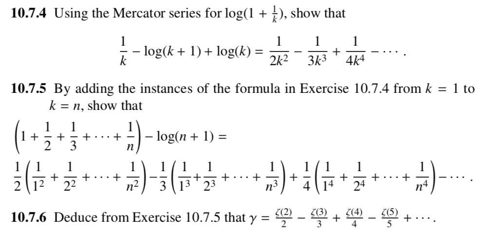 Solved 10.7.4 Using the Mercator series for log(1 +), show | Chegg.com