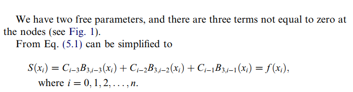 The Cubic B-spline Interpolation Is A Linear | Chegg.com