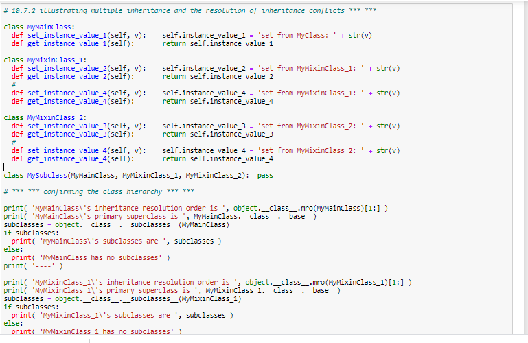 Solved # # 18.7.2 illustrating multiple inheritance and the | Chegg.com