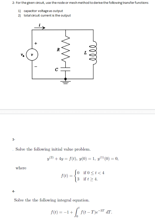 Solved 2- For the given circuit, use the node or mesh method | Chegg.com