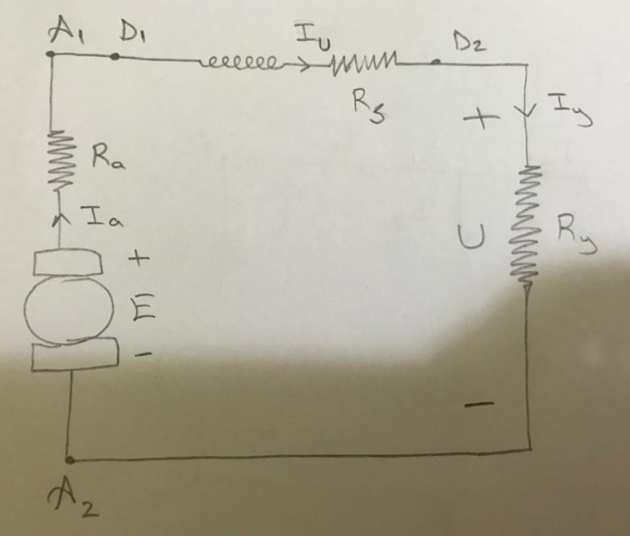 Solved The DC serial generator given as in the figure has a | Chegg.com
