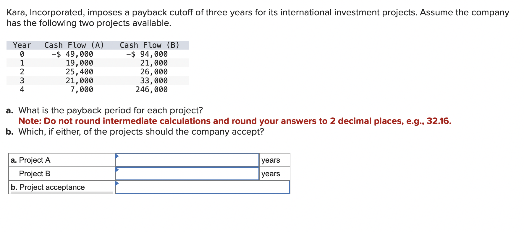 solved-kara-incorporated-imposes-a-payback-cutoff-of-three-chegg