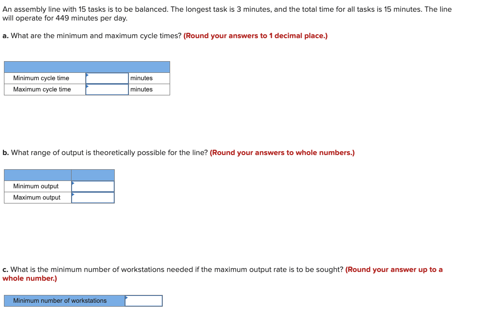 Solved An assembly line with 15 tasks is to be balanced. The | Chegg.com