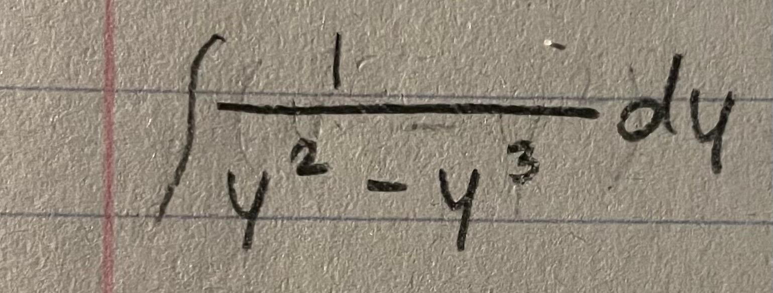 Solved dy y²-y 3 | Chegg.com