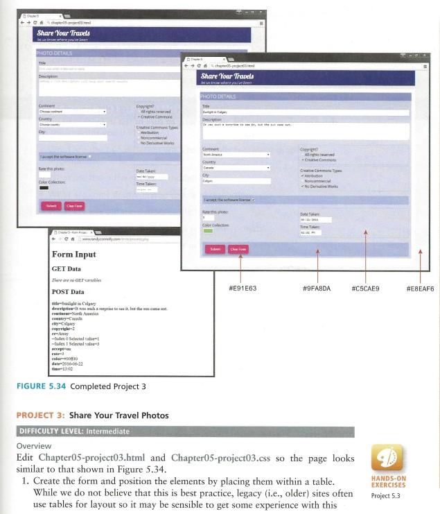 HTML/CSS help. I need help with writing a form. I | Chegg.com