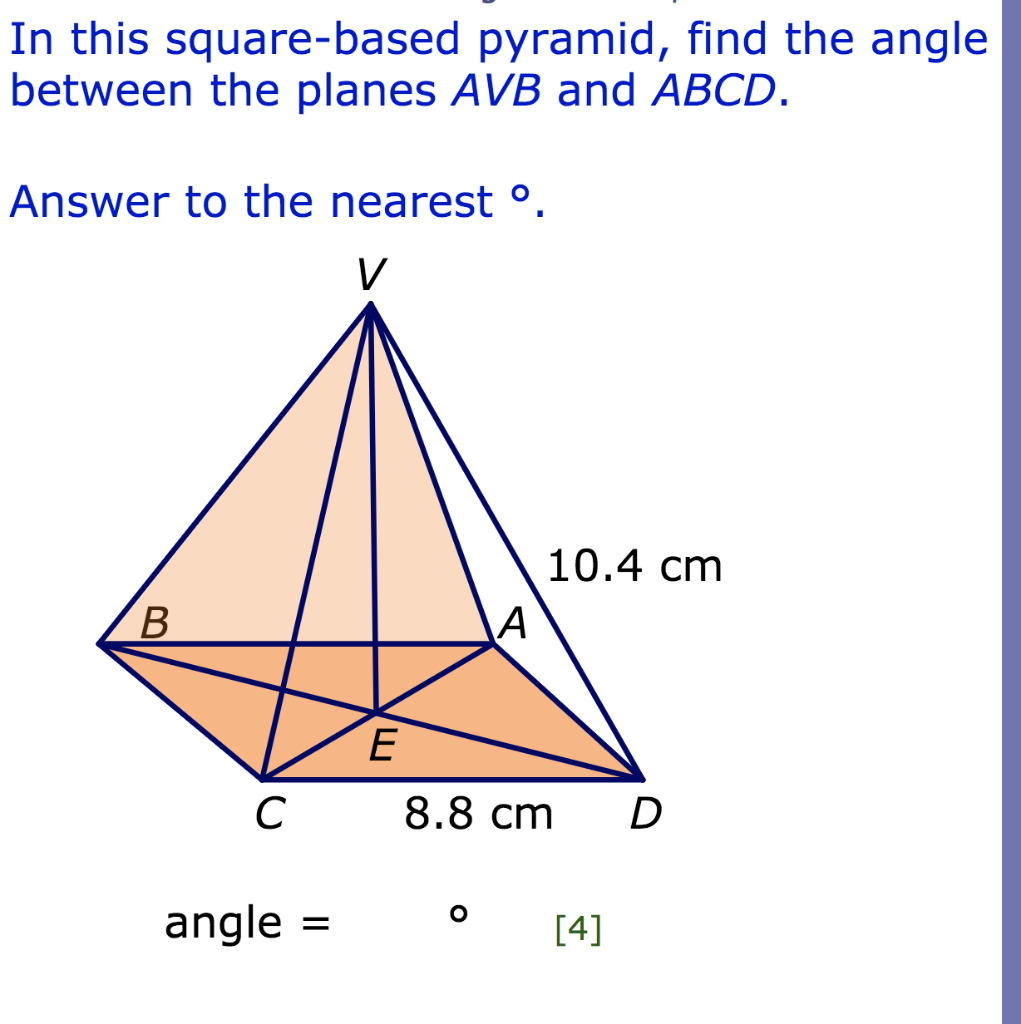 solved-in-this-square-based-pyramid-find-the-angle-between-chegg