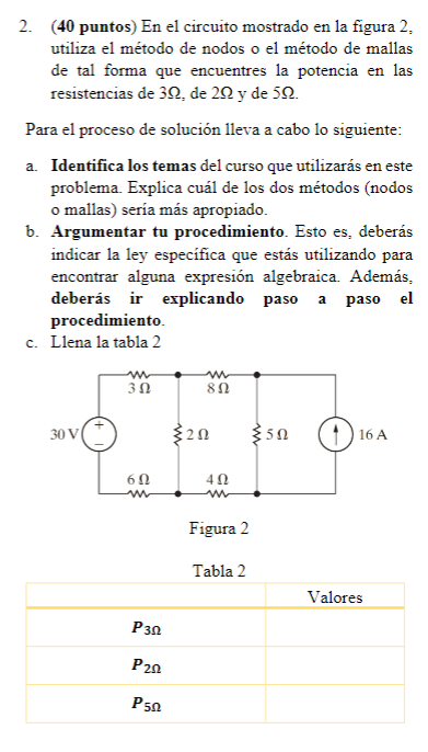 Solved Circuitos Electricos Examén, ﻿me Urge, Porfavor | Chegg.com