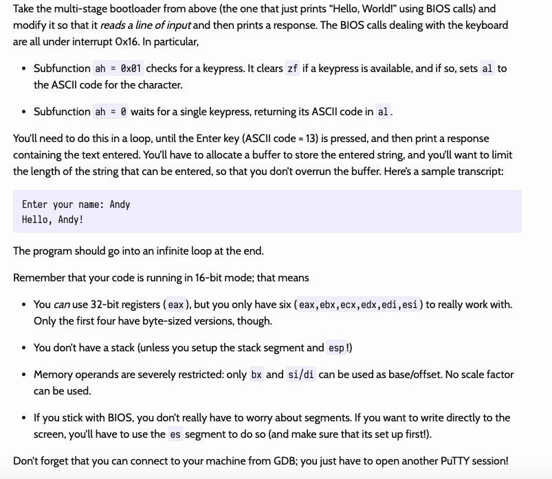 Here, for reference, is the multi-stage bootloader | Chegg.com