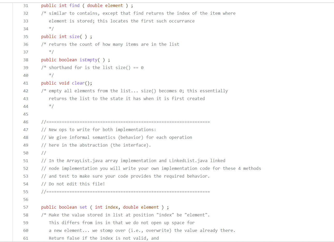 Solved Please help with the java ArrayList and | Chegg.com