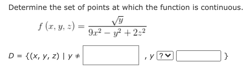 Solved Determine the set of points at which the function is | Chegg.com