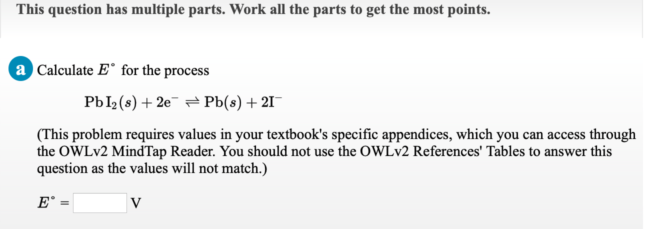Solved This question has multiple parts. Work all the parts | Chegg.com