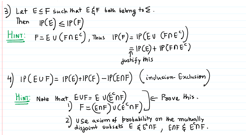 Solved 3 Let Esf Such That E F Both Belong To E Ipce Chegg Com