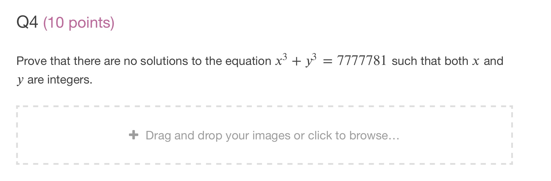 Solved Q4 10 Points Prove That There Are No Solutions To 7532