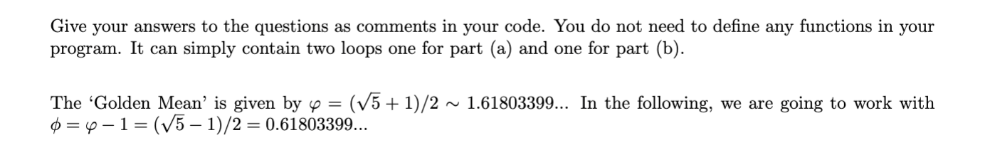 Solved Give your answers to the questions as comments in | Chegg.com