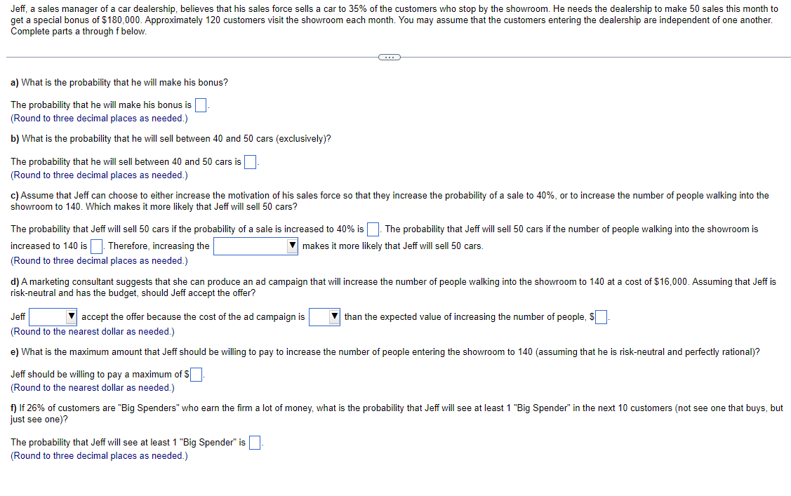 Solved Jeff, a sales manager of a car dealership, believes | Chegg.com
