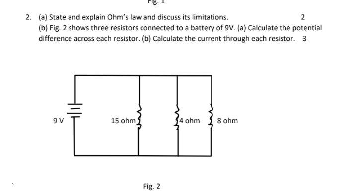 state three limitations of ohm's law