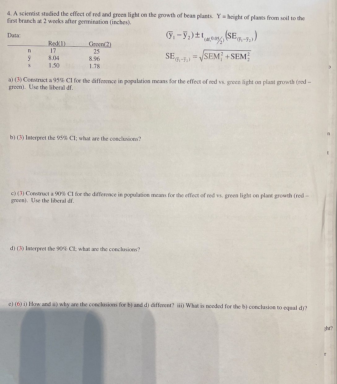 please solve this correctly n is ﻿sample number and y