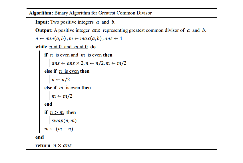 Solved The Greatest Common Divisor 𝑔𝑐𝑑(𝑎, 𝑏) Between | Chegg.com