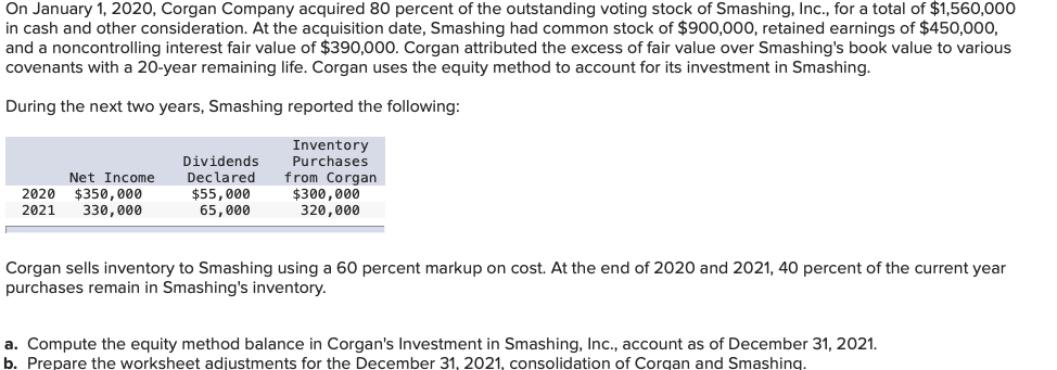 solved-on-january-1-2020-corgan-company-acquired-80-chegg