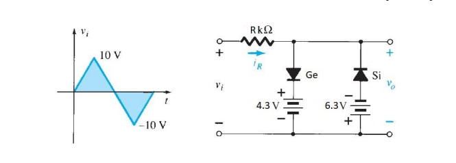 Solved For the given network calculate the output voltage | Chegg.com