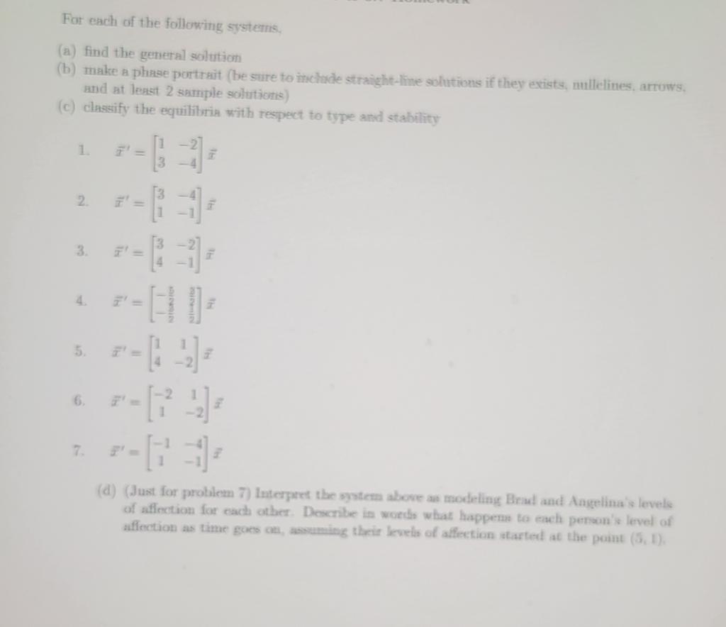 Solved Need help with number 7 a b c d. I understand getting | Chegg.com